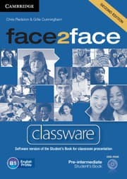 Tapa de face2face Pre-intermediate Classware DVD-ROM