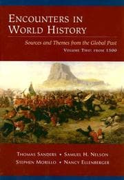 Tapa de Encounters in world history : sources and themes from the global past