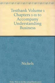 Tapa de Testbank Volume 1 Chapters 1-11 to Accompany Understanding Business