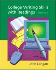Tapa de College Writing Skills with Readings