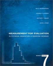 Tapa de Measurement for evaluation in physical education and exercise science