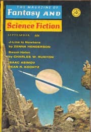 Tapa de The Magazine of Fantasy and Science Fiction, September 1969