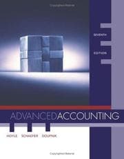 Tapa de Advanced accounting