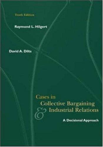 Tapa de Cases in collective bargaining & industrial relations