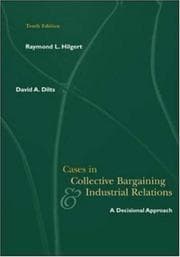 Tapa de Cases in collective bargaining & industrial relations