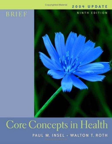 Tapa de Core Concepts in Health
