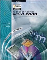 Tapa de Microsoft Office Word 2003, brief