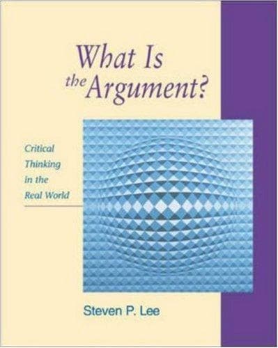 Tapa de What is the Argument?