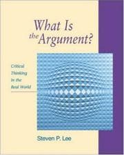 Tapa de What is the Argument?