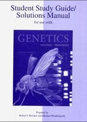 Tapa de Student study guide/solutions manual for use with Genetics