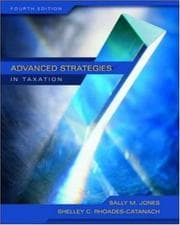 Tapa de Advanced strategies in taxation