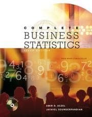 Tapa de Complete Business Statistics (McGraw-Hill/Irwin Series Operations and Decision Sciences)