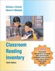 Tapa de Classroom Reading Inventory