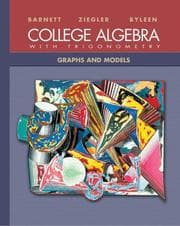 Tapa de College algebra with trigonometry