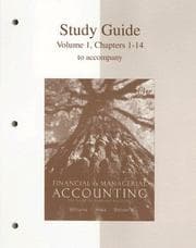 Tapa de Financial and Managerial Accounting Vol. 1, Chapters 1-14