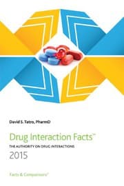 Tapa de Drug Interaction Facts 2015