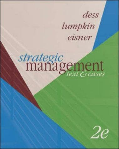 Tapa de Strategic management