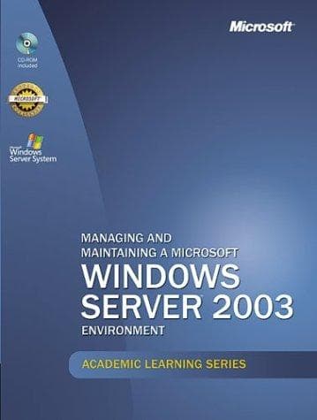 Tapa de Microsoft Official Academic Course