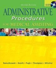 Tapa de Administrative procedures for medical assisting