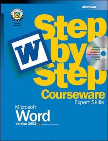 Tapa de Microsoft Word 2002 step by step courseware expert skills