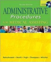 Tapa de Administrative procedures for medical assisting
