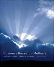 Tapa de Business research methods
