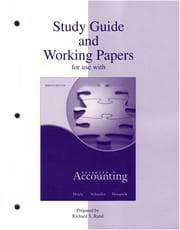 Tapa de Study Guide & Working Papers to accompany Advanced Accounting