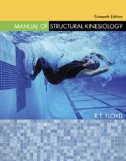 Tapa de Manual of structural kinesiology