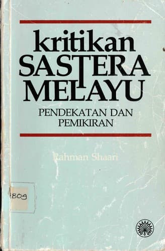 Tapa de Kritikan sastera Melayu