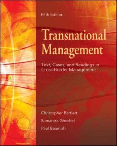Tapa de Transnational Management