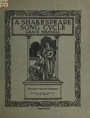 Tapa de A Shakespeare Song Cycle
