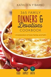 Tapa de 365 Family Dinners and Devotions Cookbook