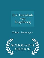 Tapa de Der Geissbub von Engelberg - Scholar's Choice Edition