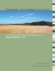 Tapa de Computer Accounting Essentials with Microsoft Business Solutions Great Plains 8.0