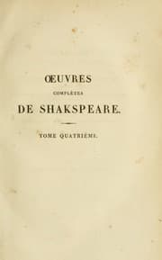 Tapa de Oeuvres complètes de Shakspeare (Midsummer Night's Dream / Romeo and Juliet / Timon of Athens)