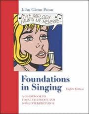 Tapa de Foundations in Singing