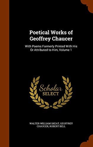Tapa de Poetical Works of Geoffrey Chaucer