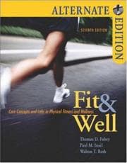 Tapa de Fit & Well Alternate with Online Learning Center Bind-in Card and Daily Fitness and Nutrition Journal