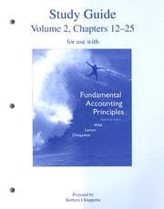 Tapa de Study Guide Vol 2 to accompany FAP Volume 2 (CH 12-25)