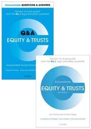 Tapa de Equity & Trusts Revision Pack 2016