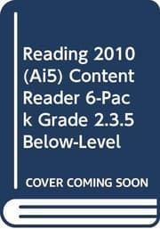 Tapa de READING 2010 CONTENT READER 6-PACK GRADE 2.3.5 BELOW-LEVEL
