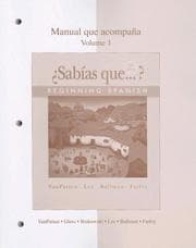 Tapa de Manual que acompaña Sabías que--?