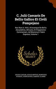 Tapa de C. Julii Caesaris De Bellis Gallico Et Civili Pompejano