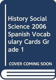 Tapa de HISTORY SOCIAL SCIENCE 2006 SPANISH VOCABULARY CARDS GRADE 1