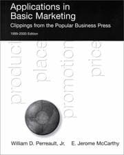 Tapa de Applications in Basic Marketing