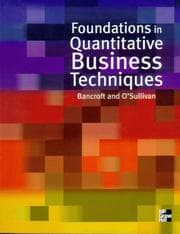 Tapa de Foundations in quantitative business techniques