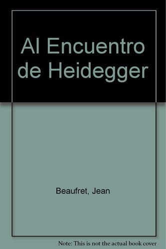 Tapa de Al Encuentro de Heidegger