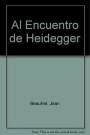 Tapa de Al Encuentro de Heidegger