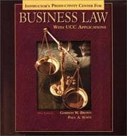 Tapa de Business Law with UCC Applications