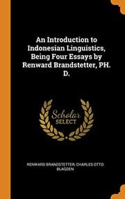 Tapa de An Introduction to Indonesian Linguistics, Being Four Essays by Renward Brandstetter, PH. D.